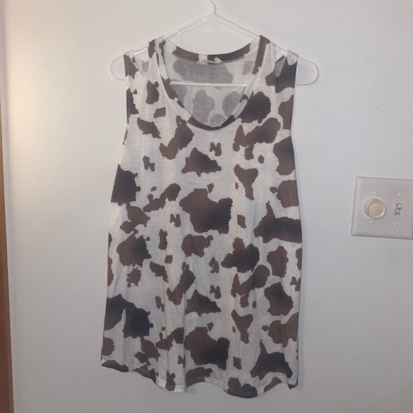 Cow Print Tank - Picture 1 of 2